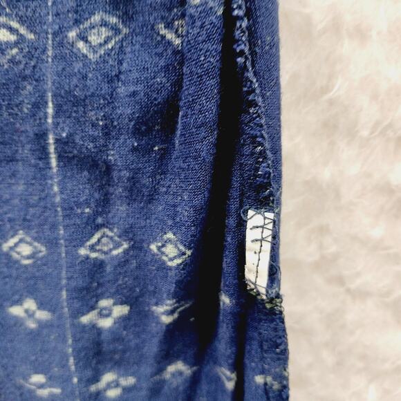 T-Shirt Size 1X Navy Mandala Boho Whimsycore Festival Lucky Brand Y2K Resortwear - Picture 8 of 10